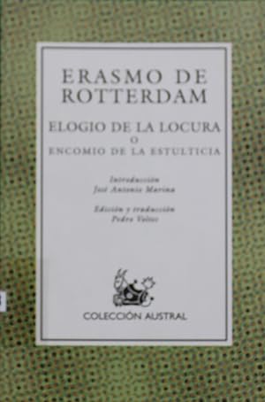 Seller image for Elogio de la locura o Encomio de la estulticia for sale by Librera Alonso Quijano