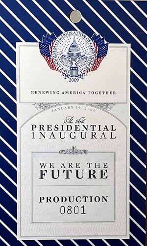Image du vendeur pour 2008 Obama Presidential Inaugural Production Staff License/Ticket mis en vente par 32.1  Rare Books + Ephemera, IOBA, ESA