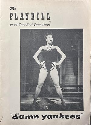 The Playbill for the Forth-Sixth Street Theatre's Production of "Damn Yankees" November 14, 1955