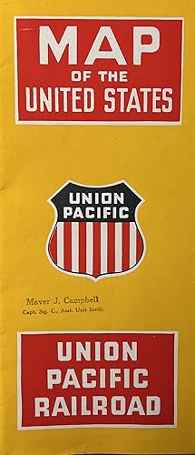 Union Pacific Railroad Map of the United States and Scenic Views 9, 1948