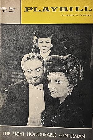 Seller image for Playbill, December 1965, Volume 2, Number 12 for "The Right Honourable Gentleman" at The Billy Rose Theatre, New York City for sale by 32.1  Rare Books + Ephemera, IOBA, ESA