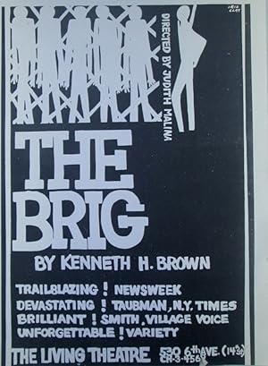 The Brig By Kenneth H. Brown. Show Flier for a Living Theatre Staging