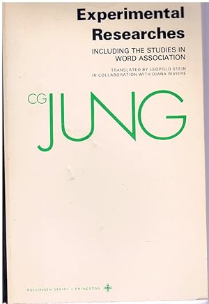 Image du vendeur pour COLLECTED WORKS OF C. G. JUNG, VOLUME 2 Experimental Researches mis en vente par Books on the Boulevard