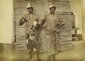 Tanzania Bagamoyo two Singers musicians? Old Photo 1900