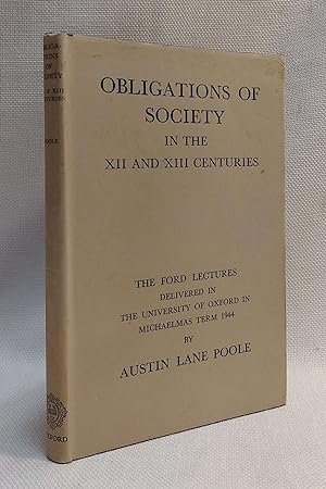 Seller image for Obligations of Society in the XII and XIII Centuries for sale by Book House in Dinkytown, IOBA