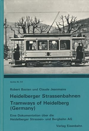 Bild des Verkufers fr Heidelberger Strassenbahnen : Eine Dokumentation ber die Heidelberger Strassen- und Bergbahn AG = Tramways of Heidelberg (Germany) (Archiv Nr. 53). zum Verkauf von Antiquariat Bernhardt