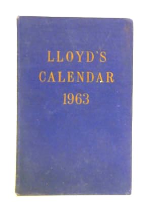 Seller image for Lloyd's Calendar 1963 for sale by World of Rare Books