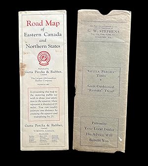 [Gutta Percha Tires] 1929 Road Map of Eastern Canada & Northern States