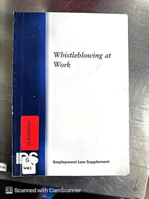 Bild des Verkufers fr Whistleblowing At Work zum Verkauf von LawBooksellers