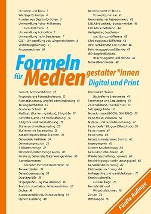 Bild des Verkufers fr Formeln fr Mediengestalter\*innen Digital und Print zum Verkauf von Smartbuy