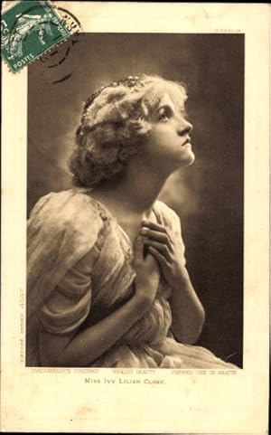 Ansichtskarte / Postkarte Miss Ivy Lilian Close, English Beauty, Portrait