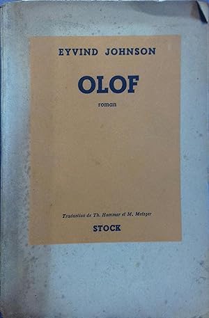 Immagine del venditore per Olof. venduto da Librairie Et Ctera (et caetera) - Sophie Rosire