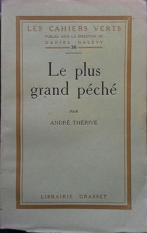 Bild des Verkufers fr Le plus grand pch. zum Verkauf von Librairie Et Ctera (et caetera) - Sophie Rosire