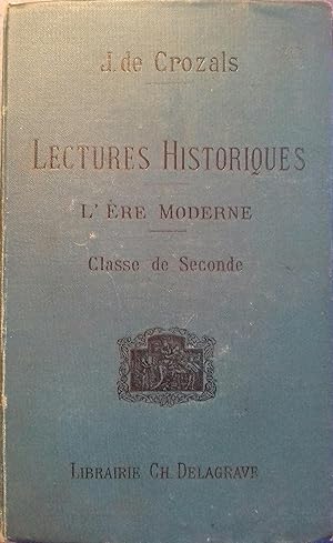 Seller image for Lectures historiques. L're moderne. for sale by Librairie Et Ctera (et caetera) - Sophie Rosire