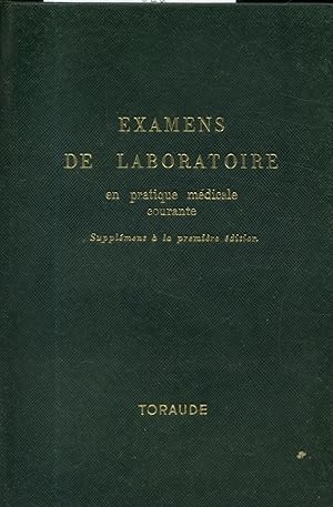 Image du vendeur pour Examens de laboratoire en pratique mdicale courante. Supplment  la premire dition. mis en vente par Librairie Et Ctera (et caetera) - Sophie Rosire