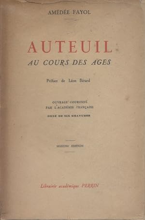 Imagen del vendedor de Auteuil au cours des ges. a la venta por Librairie Et Ctera (et caetera) - Sophie Rosire