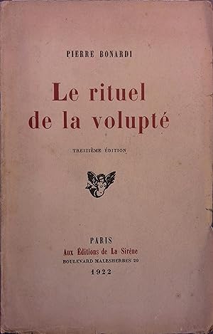 Seller image for Le rituel de la volupt. for sale by Librairie Et Ctera (et caetera) - Sophie Rosire
