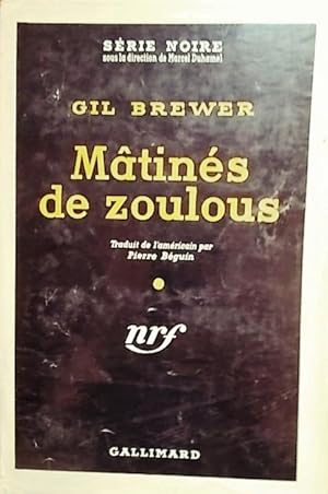 Seller image for Mtins de Zoulous. for sale by Librairie Et Ctera (et caetera) - Sophie Rosire