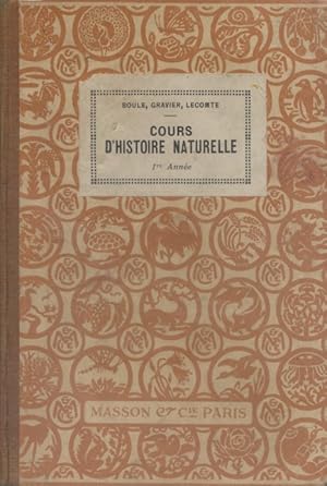 Imagen del vendedor de Cours d'histoire naturelle pour l'enseignement primaire suprieur. Premire anne. a la venta por Librairie Et Ctera (et caetera) - Sophie Rosire