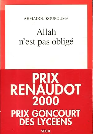 Bild des Verkufers fr Allah n'est pas oblig. zum Verkauf von Librairie Et Ctera (et caetera) - Sophie Rosire