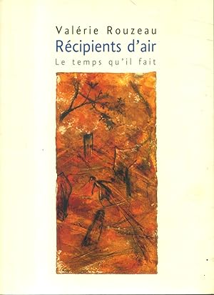 Bild des Verkufers fr Rcipients d'air. zum Verkauf von Librairie Et Ctera (et caetera) - Sophie Rosire
