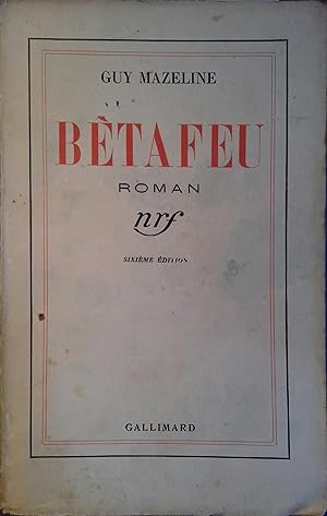 Imagen del vendedor de Btafeu. a la venta por Librairie Et Ctera (et caetera) - Sophie Rosire
