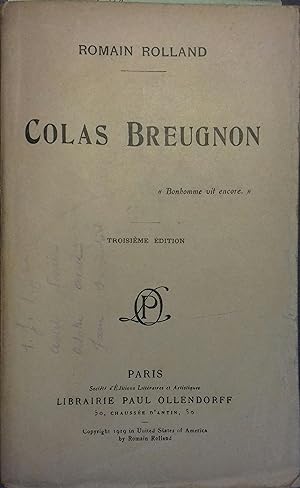 Seller image for Colas Breugnon. Vers 1920. for sale by Librairie Et Ctera (et caetera) - Sophie Rosire
