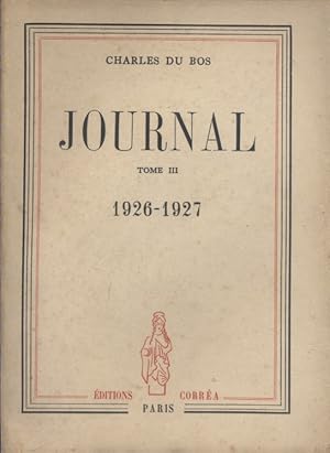 Imagen del vendedor de Journal. Tome III (seul) : 1926-1927. a la venta por Librairie Et Ctera (et caetera) - Sophie Rosire