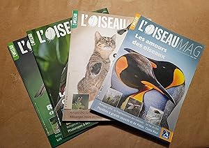 L'Oiseau Magazine. Année 2021 complète. Numéros 142 à 145. Revue de la ligue française pour la pr...