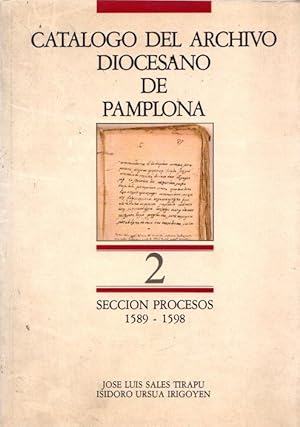 Imagen del vendedor de Catlogo del archivo diocesano de Pamplona n 2. Seccin procesos 1589-1598 . a la venta por Librera Astarloa