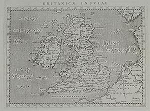 Antique Map BRITISH ISLES, Britain, UK, Giovanni Magini original map 1621