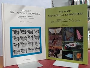 Seller image for Atlas of Neotropical Lepidoptera (incomplete in 2 volumes. Here at hand: Volume 2: Checklist: Part 1. Micropterigoidea- Immoidea. / Volume 3: Checklist: Part 2. Hyblaeoidea - Pyraloidea - Tortricoidea.). for sale by Wissenschaftliches Antiquariat Zorn