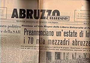 Seller image for Abruzzo nuovo, quindicinale democratico per il progresso della regione. n del 1-15 giugno 1963. for sale by Libreria Gull