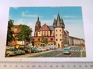 Frankfurt am Main, Stadtansichten u. Bauten, Saalhof mit Rententurm und Dom Ansichtskarte