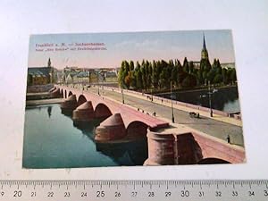 Frankfurt am Main, Sachsenhausen, Neue Alte Brücke mit Dreikönigskirche Ansichtskarte