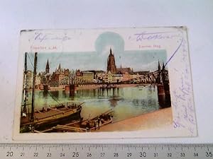 Frankfurt am Main, Eiserner Steg Ansichtskarte