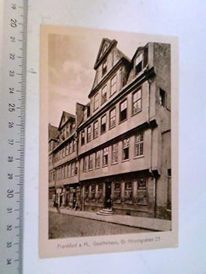 Frankfurt am Main, Stadtansichten u. Bauten, Goethehaus, Großer Hirschgrabenb 23 Ansichtskarte