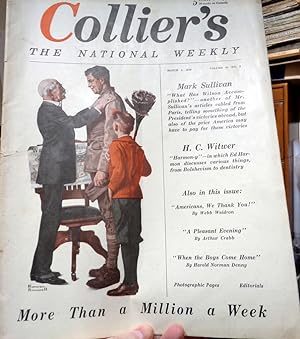 Image du vendeur pour Collier's The National Weekly. March 1st 1919. Volume 63, No 9. mis en vente par Colophon Books (UK)