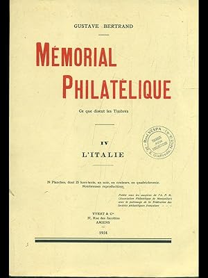 Memorial philatelique vol. IV L'Italie