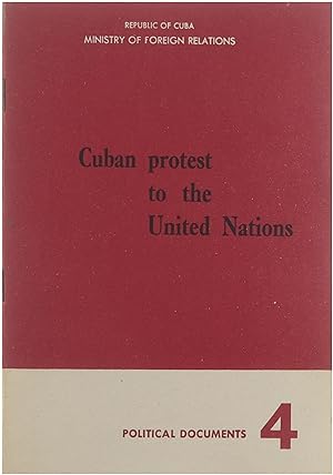 Imagen del vendedor de Cuban protest to the United Nations a la venta por Untje.com