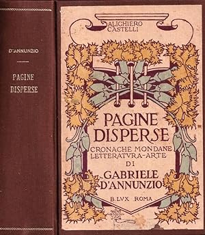 Image du vendeur pour Pagine disperse Cronache mondane - letteratura -arte mis en vente par Biblioteca di Babele