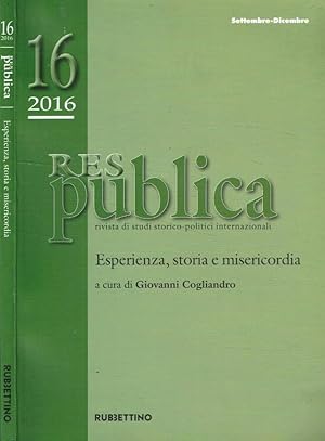 Bild des Verkufers fr Res publica n.16/2016 zum Verkauf von Biblioteca di Babele