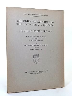 Bild des Verkufers fr Medinet Habu Reports. I. The Epigraphic Survey 1928-31; II. The Architectural Survey, 1929/30. (Oriental Institute Communications, 10). zum Verkauf von Librarium of The Hague