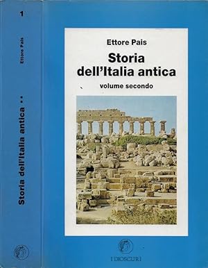 Bild des Verkufers fr Storia dell'Italia antica. Vol. II zum Verkauf von Biblioteca di Babele