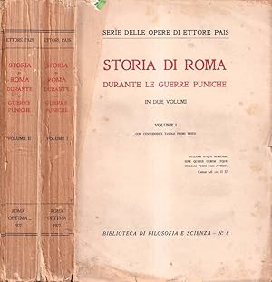 Bild des Verkufers fr Storia di Roma durante le guerre puniche, volume I e II zum Verkauf von Biblioteca di Babele