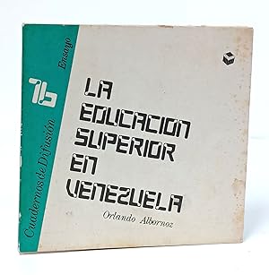 Seller image for La educacin superior y las polticas de desarrollo en Venezuela. for sale by Librera Berceo (Libros Antiguos)