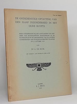 Image du vendeur pour De godsdienstige opvatting van den slaap inzonderheid in het Oude Egypte. (Mededelingen en verhandelingen van het Vooraziatisch-Egyptisch Genootschap "Ex Oriente Lux"). mis en vente par Librarium of The Hague