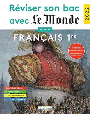 Imagen del vendedor de Rviser son bac avec le Monde 2022 Franais 1re Tronc commun a la venta por Dmons et Merveilles