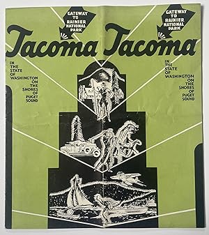 Lot of 4 Rare 1920s-1930s Washington State Promotional Booklets for Bellingham, Tacoma, Mount Rai...