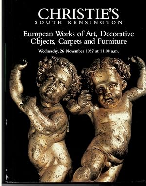 European Works of Art, Decorative Objects, Carpets and Furniture. London, Wednesday, 26 November ...